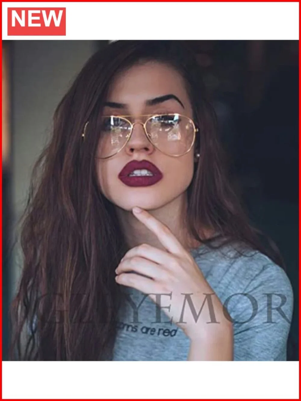 Metal Frame Anti Blue Light Computer Glasses